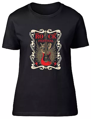 Rock Festival Womens T-Shirt Summer 2023 Music Bands Ladies Gift Tee • £8.99