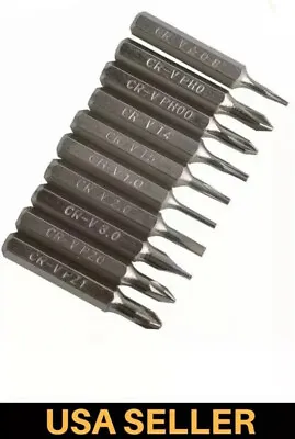 10pc Screwdriver Bits Set PH0PH00T4T5PZ0PZ1SL2SL3Point 1.0P2 0.8 Repair • $9.95