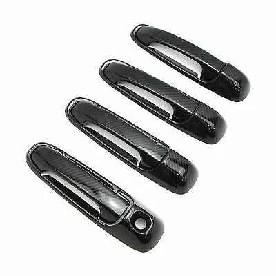 For 02-08 Dodge Ram 1500 2500 3500 03-09 Door Handle Cover Carbon Fiber Pattern • $24.24