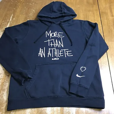 Nike Uninterrupted LeBron James More Than An Athlete Hoodie Mens Medium Black • $29.99