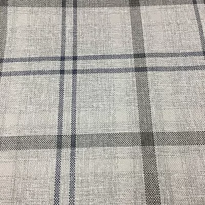 Grey Check Tartan Patterned Upholstery Fabric Material 140cm  - MW282G • £1.50