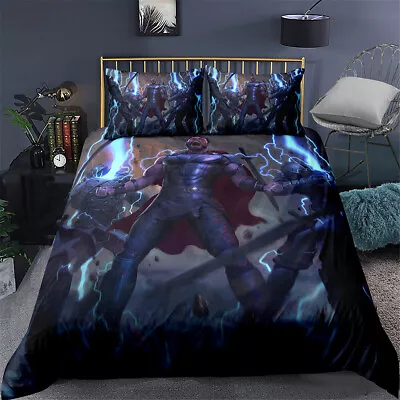 The Avengers Thor Single/Double/Queen/King Size Bed Quilt Doona Duvet Cover Set • $37.83