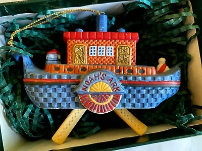 Lang Ornaments / Ellen Stouffer ~  Noah's Steamboat  ~ Mint In Box • $15