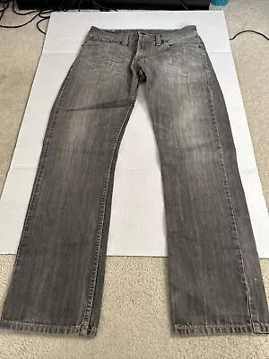 Men’s Levis 514 Steel Gray Slim Fit Straight Leg Mid Rise Denim Jeans Size 31x32 • $19
