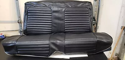 TMI Rear Seat Cover Upholstery Black For 1964-1965 Mustang Coupe • $249
