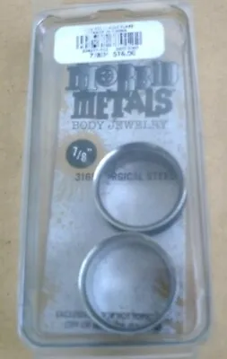 Morbid Metals Body Jewelry 7/8  316l Surgical Steel Single Flare  New In Package • $12