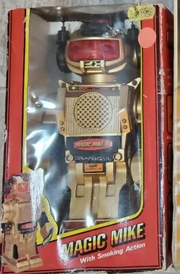 Vintage Gold Magic Mike 2 Model Robot W Box(worn). Doesn't Work. Parts/ Collect • $24.50