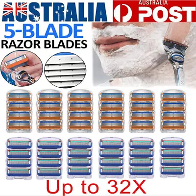 8-32x Replacement Blades For Gillette Fusion 5 Razor Shaver Trimmer Shaving Men • $9.59