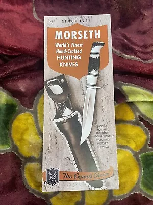 Vintage Morseth Original Knife Catalog • $150