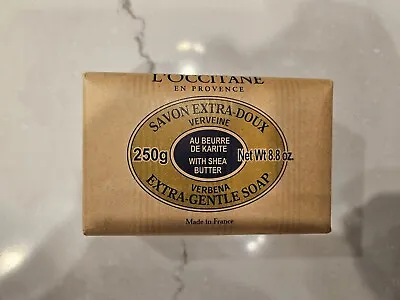 L'Occitane En Provence Soap Shea Verbena Extra Gentle 8.8 Oz /250 G Bar • $10.98