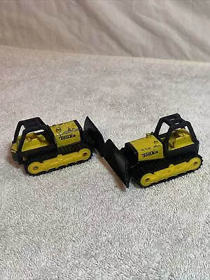 Tonka Trucks Metal Vintage Yellow Tonka Bulldozer 1994 Lot Of 2 • $10