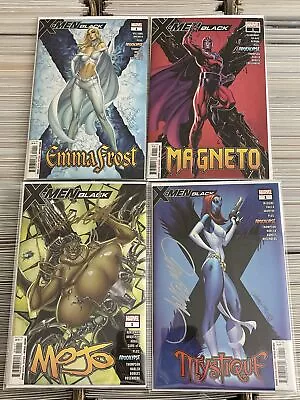 X-MEN BLACK #1 J SCOTT CAMPBELL VARIANT SIGNED COVER COA 2018 COMPLETE Mystique • $99.99