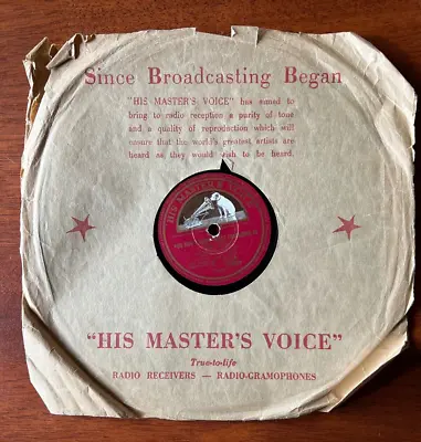 Vintage 78 RPM Gramophone Record Perry Como 'Tumbling Tumbleweeds' - HMV 1952 • $12