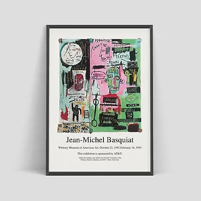 Jean-Michel Basquiat 1993 Museum Exhibition Poster Vintage Art Poster Print  • $74.50