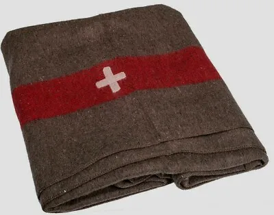 $43.85 • Buy Swiss Military Style Army Wool Blanket Camping Survival 60x84 Heavy Duty New 