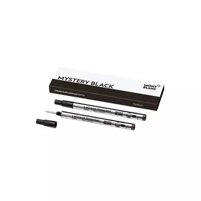 Montblanc LeGrand Mystery Black Rollerball Twin Pack Refill - Fine Nib • $14.99