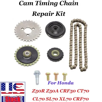 For Honda Z50R Z50A CRF50 CT70 CL70 SL70 XL70 CRF70 Cam Timing Chain Repair Kit • $18.99