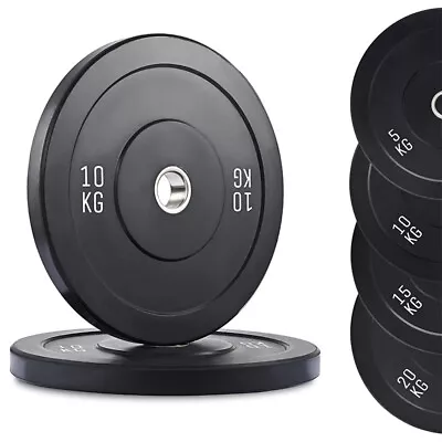HCE Rubber Olympic Bumper Plates 5-25 KG Home Gym Fitness Weight Lifting Barbell • $88.99