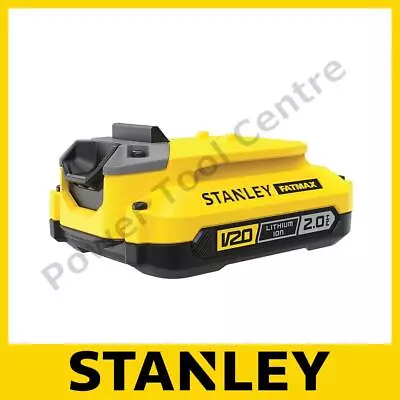 £24.99 • Buy Genuine Stanley FatMax V20 SFMCB202 18v 2.0ah Lithium Ion Battery 18 Volt
