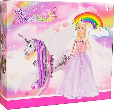 Yellow River 2023 Rainbow Braided Hair Unicorn Princess Doll Playset 12  Fashion • £19.99