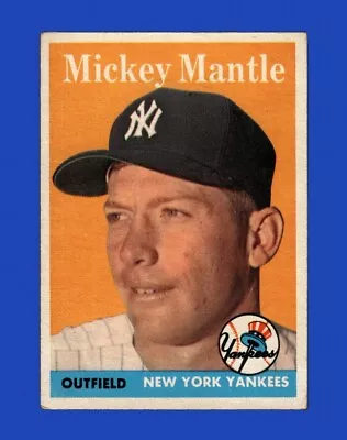 1958 Topps Set-Break #150 Mickey Mantle VG-VGEX (crease) *GMCARDS* • $32