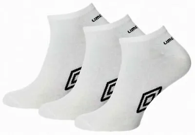 12 Pairs UMBRO Mens Official TRAINER Liner Sports Socks Cotton Rich Adults 6-11 • £9.99