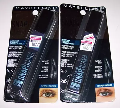 2 Maybelline Snapscara Washable Mascara (pitch Black 340) SHELFPULLS D1 • $14.40