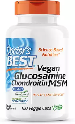 Doctor's Best Vegan Glucosamine Chondroitin MSM Joint Health Hair Skin & • $38.88