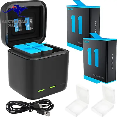 2-Pack Batteries For 12 11 10 9 Black And 3-Channel USB Quick Charger For Go • $96.99