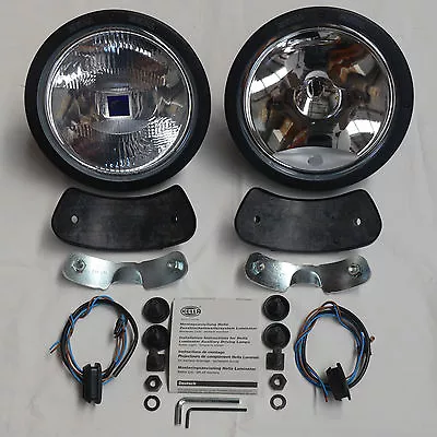 Hella Rallye 4000 Driving Lights + 70w Hid Conversion Kit+ Clear Covers **new** • $850