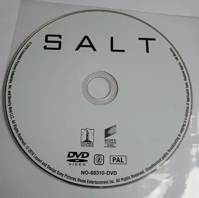 Salt (2010) Angelina Jolie Action/Mystery DVD Video Movie Film CD Disc Only 438 • £1.99