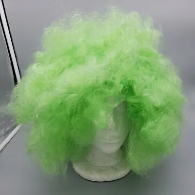 Green Afro Curly Wig Party 70s 80s Disco Circus Dress Up Costume Clown Wigs NWT • $2.23