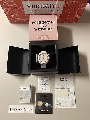 Omega X Swatch Mission To Venus Speedmaster MoonSwatch Authentic With Receipt • $369.90