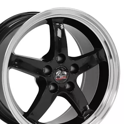 Black Machined Lip 17x9 Wheel Fits 94-04 Ford Mustang Cobra R • $160.75