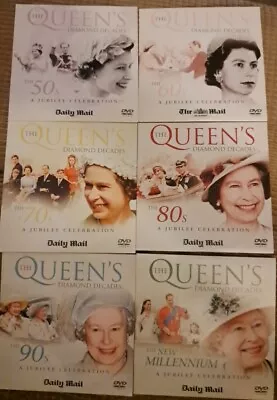 Daily Mail: The Queen's Diamond Decades - DVDs X 6 • £10