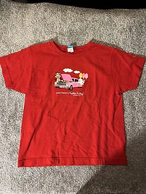 Paul Frank Hello Kitty Red T Shirt Women’s /Missy Large Tight Fitting PacSun Y2K • £77.09