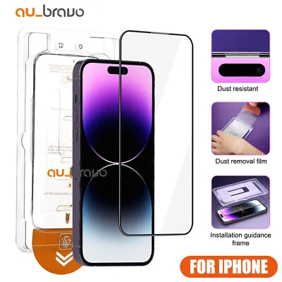 2x Tempered Glass Screen Protector Full For IPhone 15 14 Pro Max 13 12 11 Xs XR • $9.88