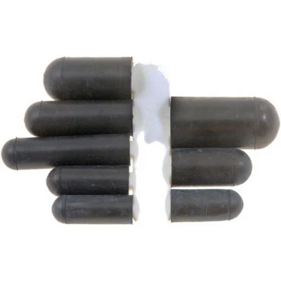 $19.72 • Buy Vacuum Cap Assortment | Black | Rubber | 8 Pieces