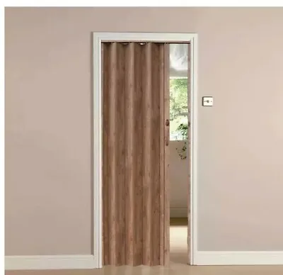PVC Wood Effect Folding Door Internal Doors Accordion Concertina Sliding Door • £69.99
