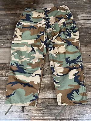 Vintage Military Combat Camouflage Trousers Pants Mens 2XL 40x29 Woodland Camo • $24.99