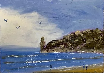 Noosa Beach Impressionist Seascape Original Oil Painting Australian Subject • $25