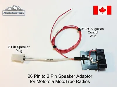 Motorola MotoTrbo 2 Pin Speaker Adaptor XPR4350 XPR4550 DM3600 DM4600 XPR5550 • $16.77