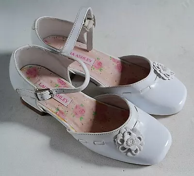 Girls Laura Ashley White Bridesmaid/party Shoes. Size Uk 13.5 • £9.99