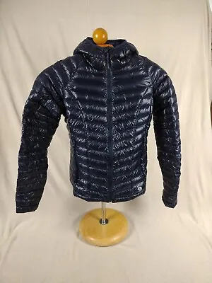 Mountain Hardwear Down Puffer Packable Jacket S Hood  NIKWAX HYDROPHOBIC DOWN • $120