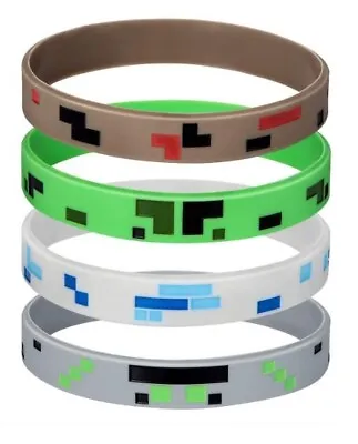 Minecraft Silicone Bracelet Wristbands - Lot  Of 12 • $15