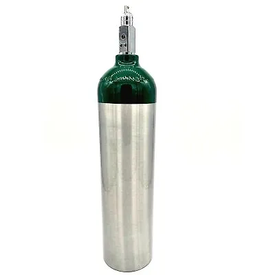 E Size Aluminum Medical Oxygen Cylinder 24.1cf W/CGA-870 Post Valve (Empty Tank) • $81.89