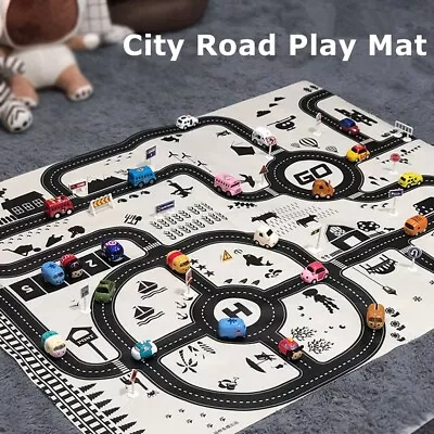 Car Track Game City Road Play Mat Baby Crawling Carpet Rug Developmental Toy • £8.99