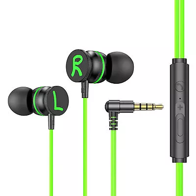 3.5mm Metal Magnetic In-ear Heavy Bass Headphones Mobile Phone Wire Control • $10.22
