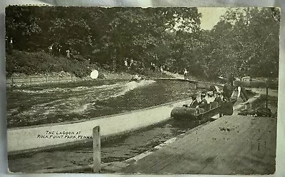 Postcard 1908 The Lagoon At Rock Point Park Ellwood City PA • $32.57