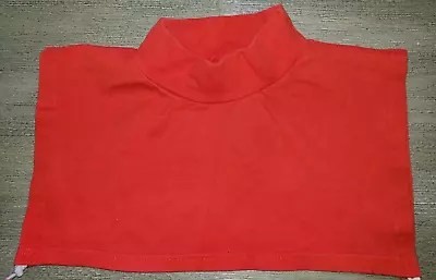 Womens MOCK TURTLENECK DICKEY DICKIE Solid Red One Size Fits Most CLEAN! • $3.96